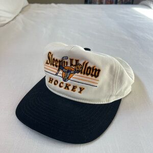 American Vintage Black and White Hockey Hat